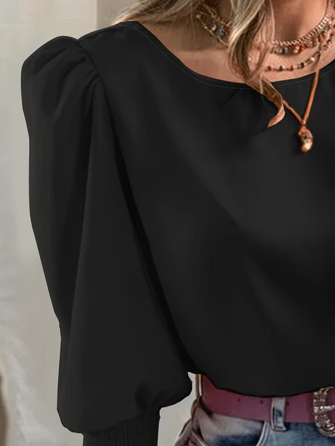 Ellen | Puff-Sleeve Blouse