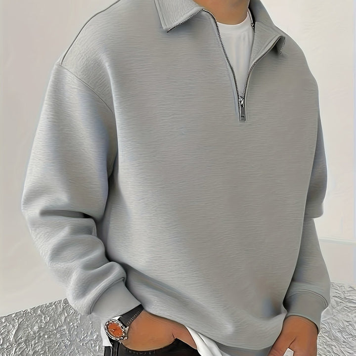 Nathaniel | Cozy Half-Zip Sweatshirt