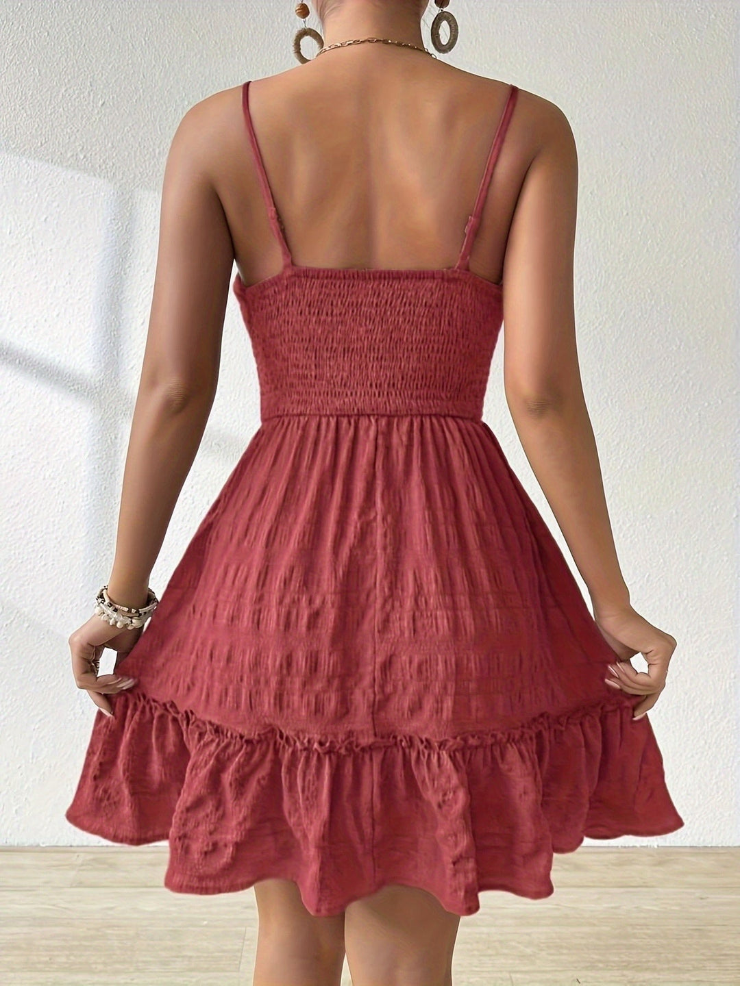 Marina | Breezy Ruched Mini Dress