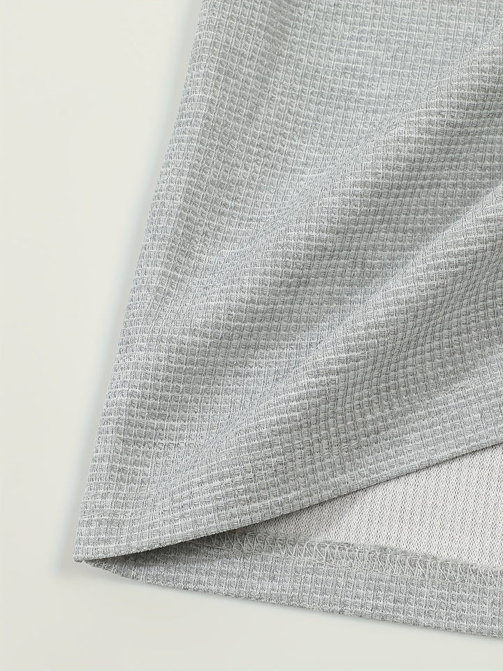 Jonathan | Textured Long Sleeve Henley Shirt