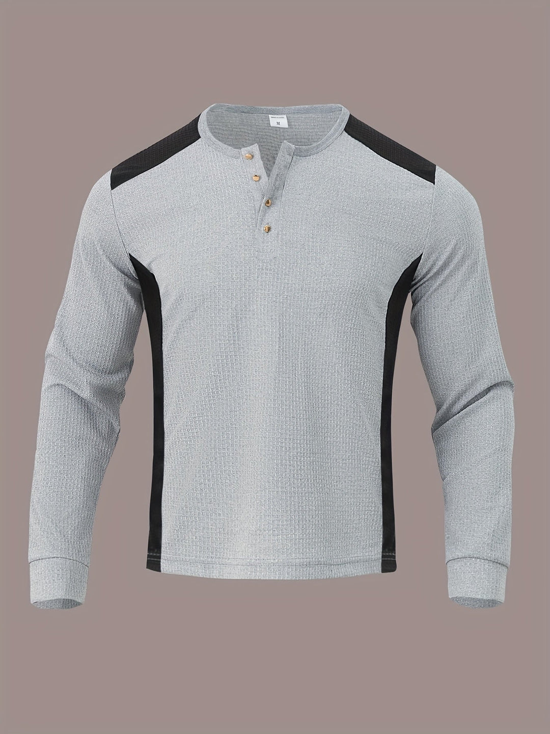 Curtis | Textured Long-Sleeve Henley