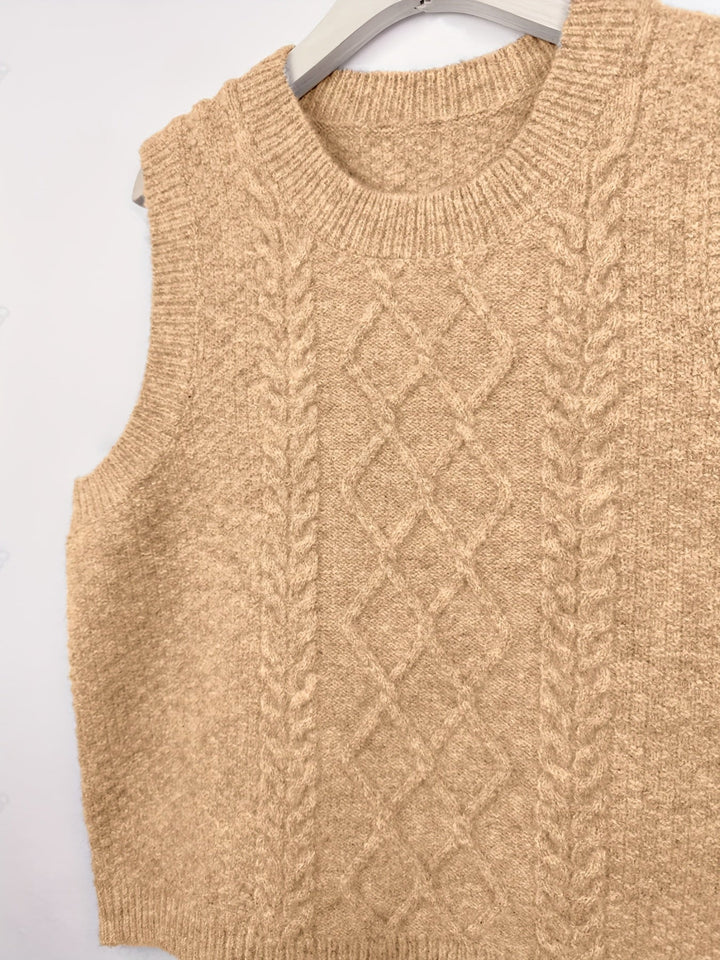 Brooke | Cable-Knit Jumper Vest