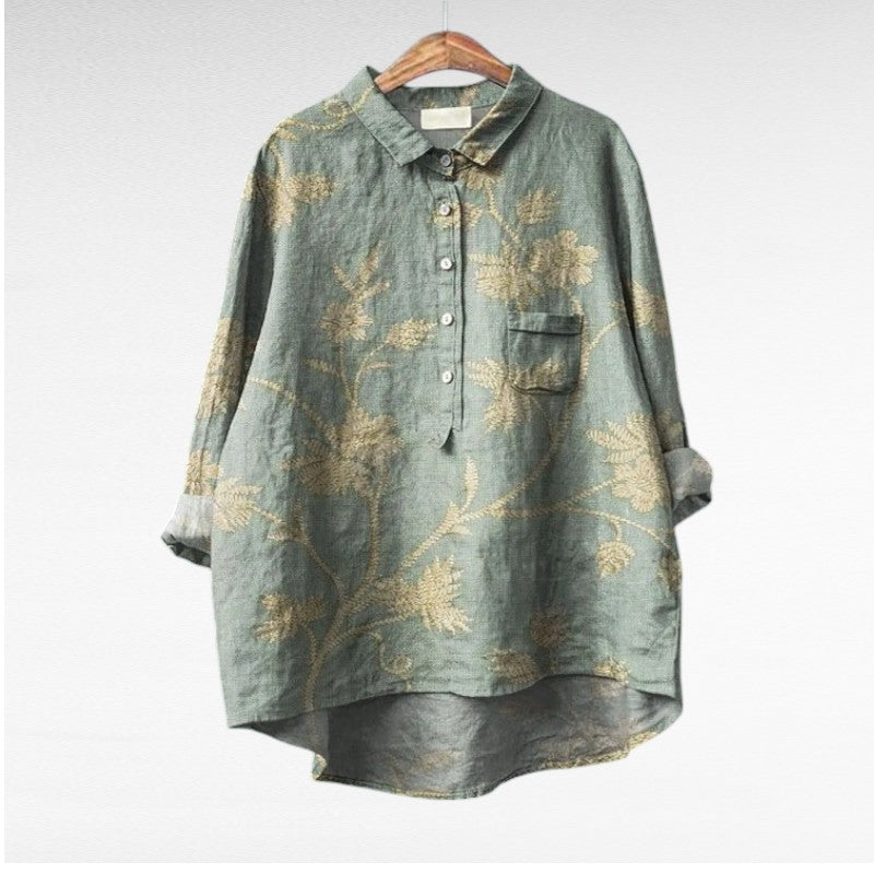 Leslie | Stylish Multicolour Floral Blouse