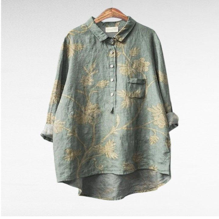 Leslie | Stylish Multicolour Floral Blouse