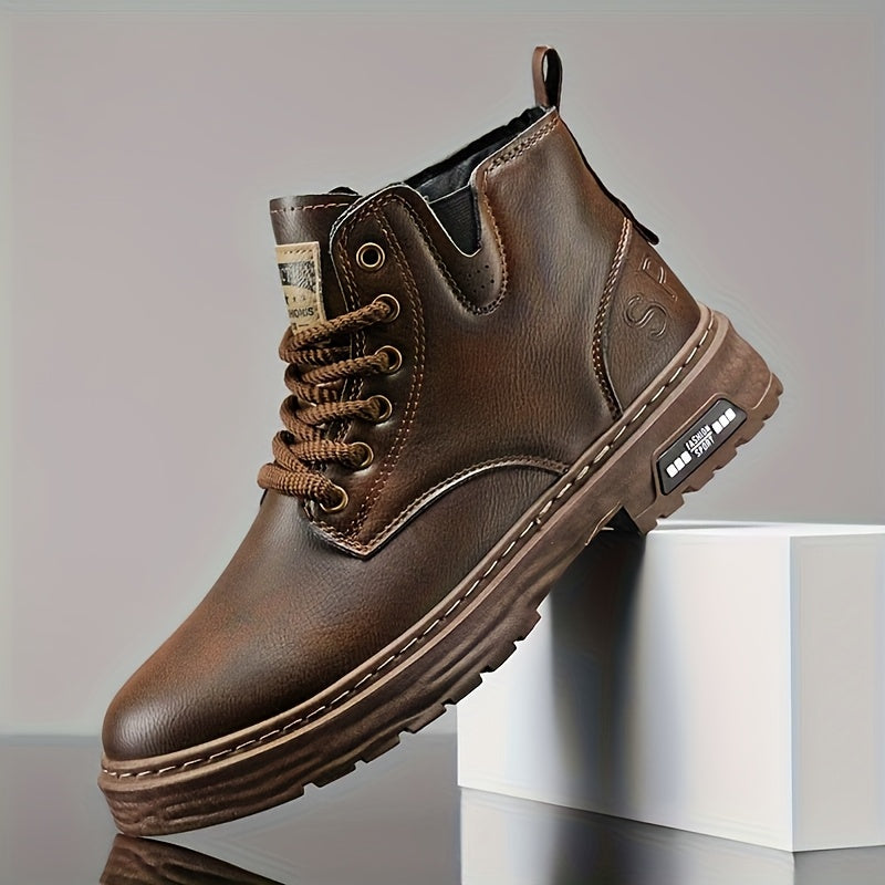 Archer | Rugged Lace-Up Ankle Boots
