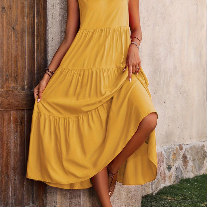 Coralie | Flowing Tiered Maxi Dress