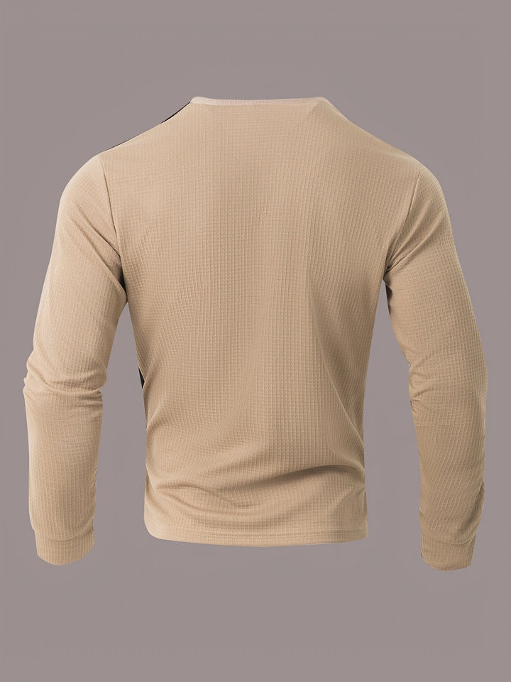 Curtis | Textured Long-Sleeve Henley