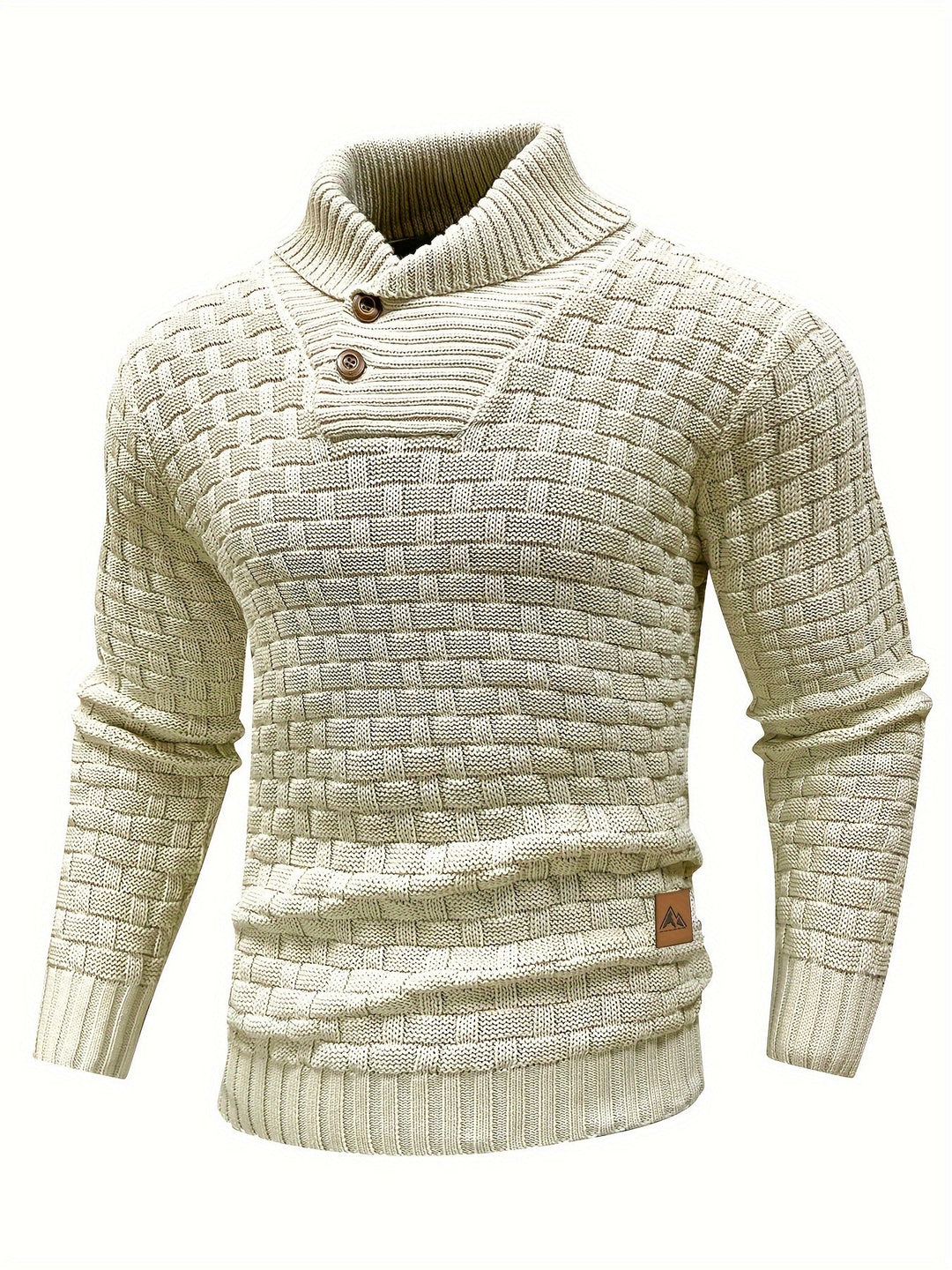 Alistair | Textured Shawl-Collar Jumper