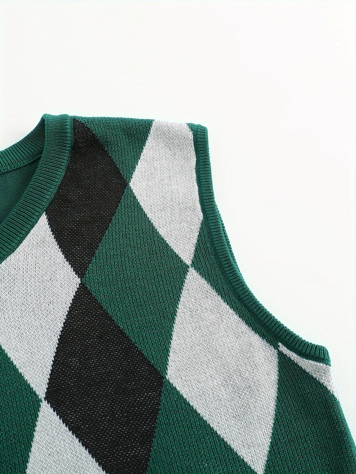 Chandler | Classic Argyle Jumper Vest