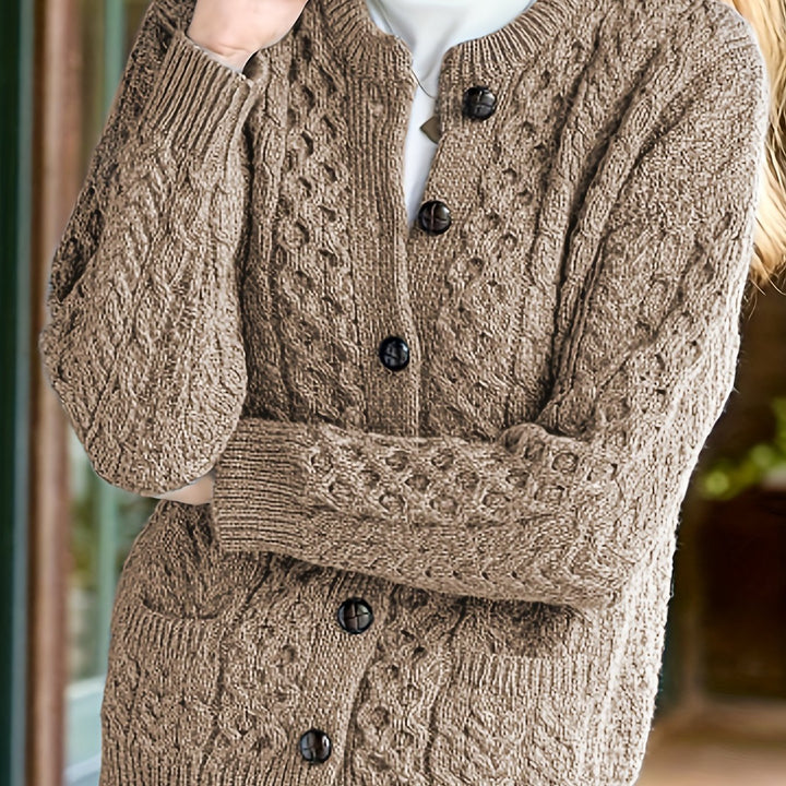 Fern | Textured Button-Front Cardigan