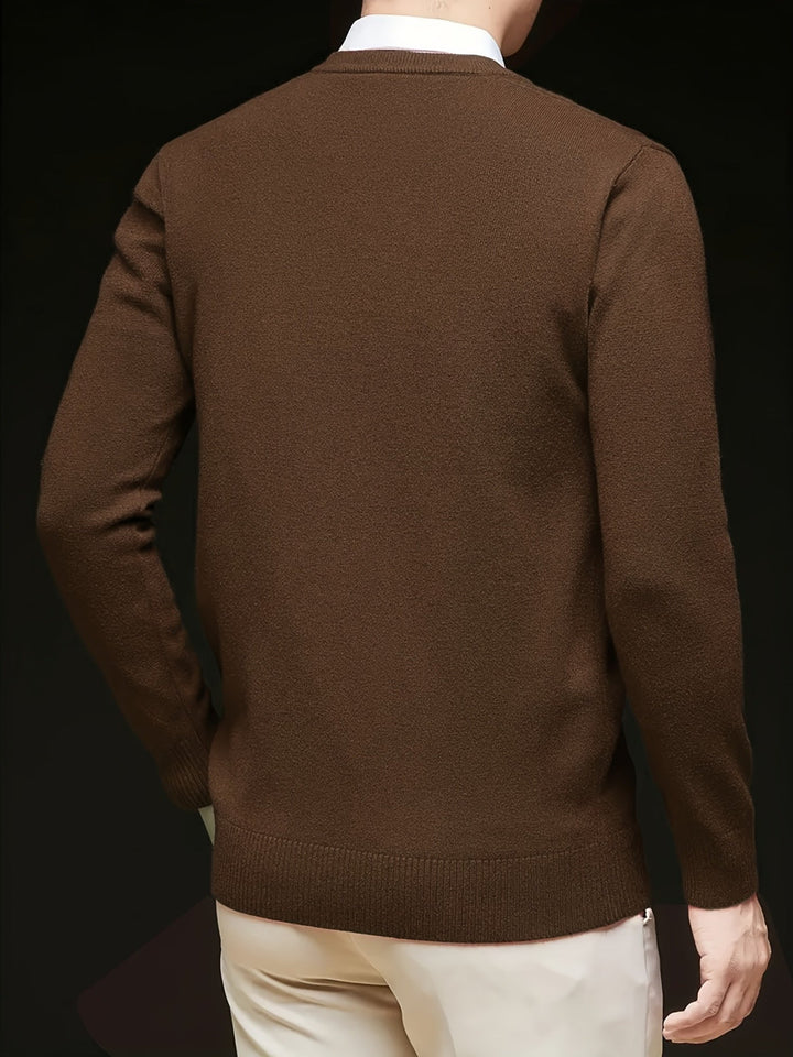 Hugh | Refined V-Neck Jumper