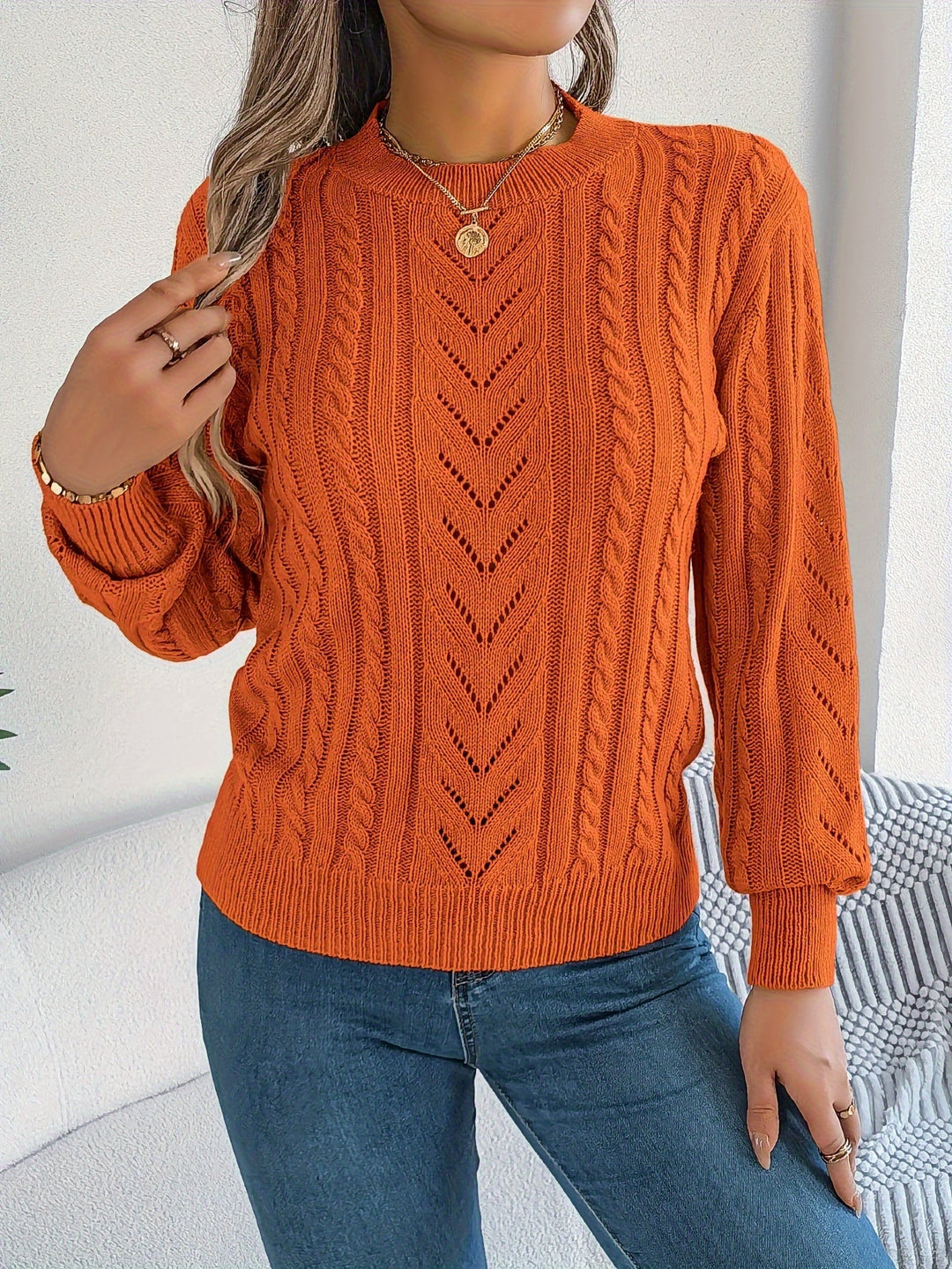 Blythe | Cable-Knit Textured Jumper