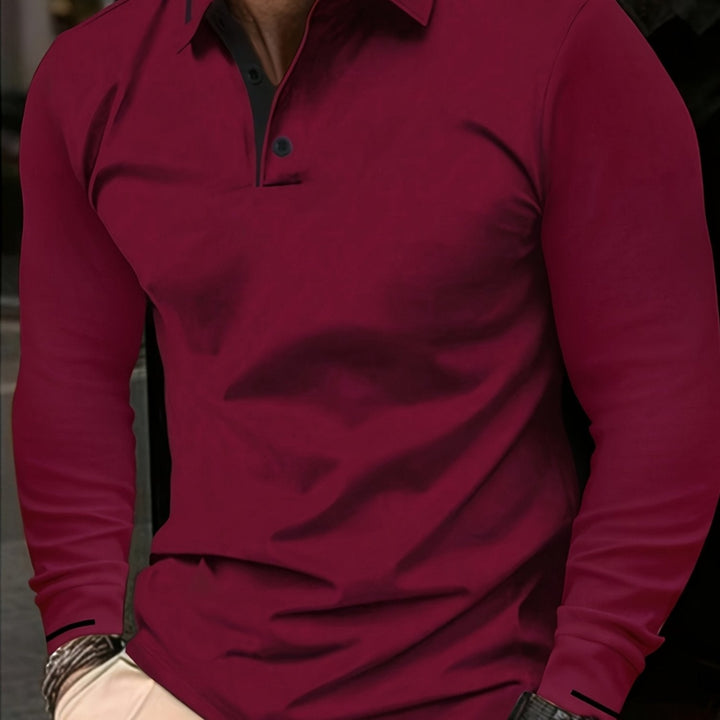 Dalton | Refined Long-Sleeve Polo Shirt