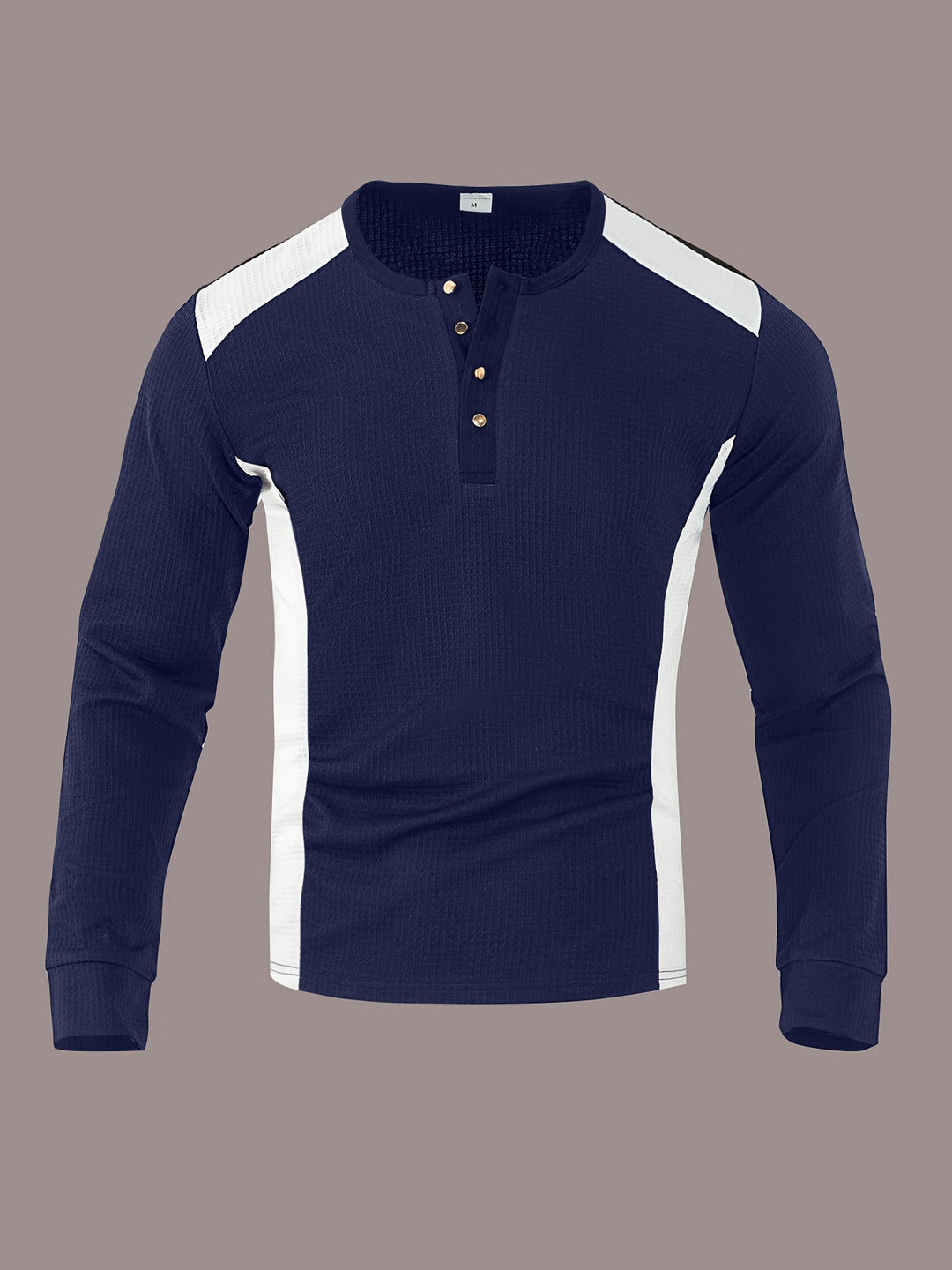 Curtis | Textured Long-Sleeve Henley