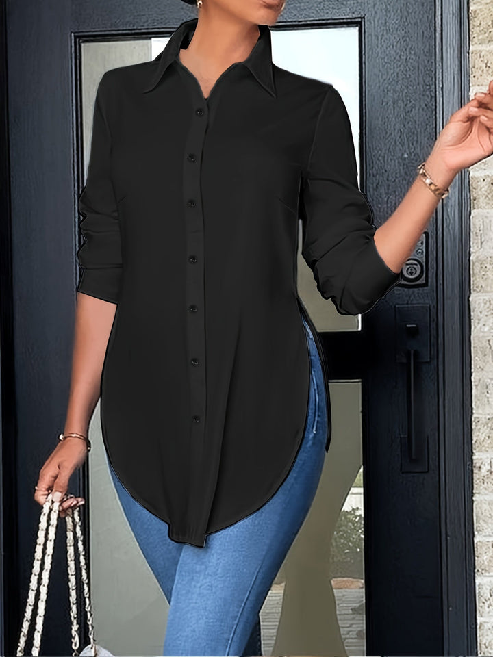 Quinn | Refined Button-Front Blouse