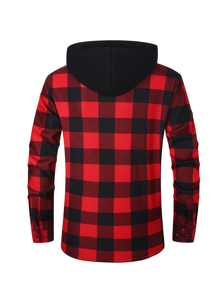 Desmond | Hooded Check Shirt Jacket