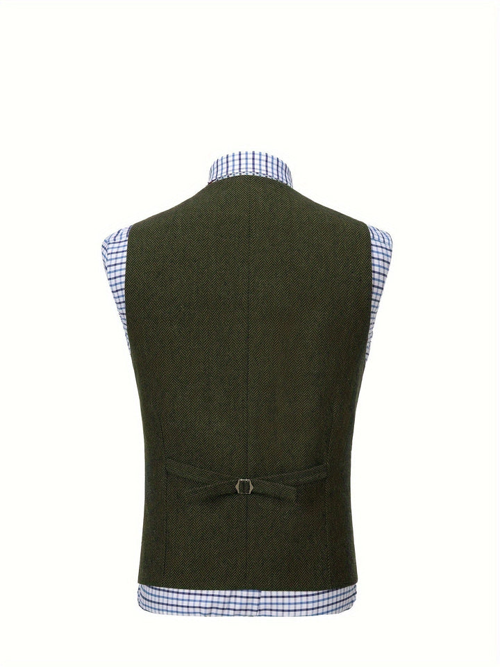 Colton | Heritage Herringbone Vest