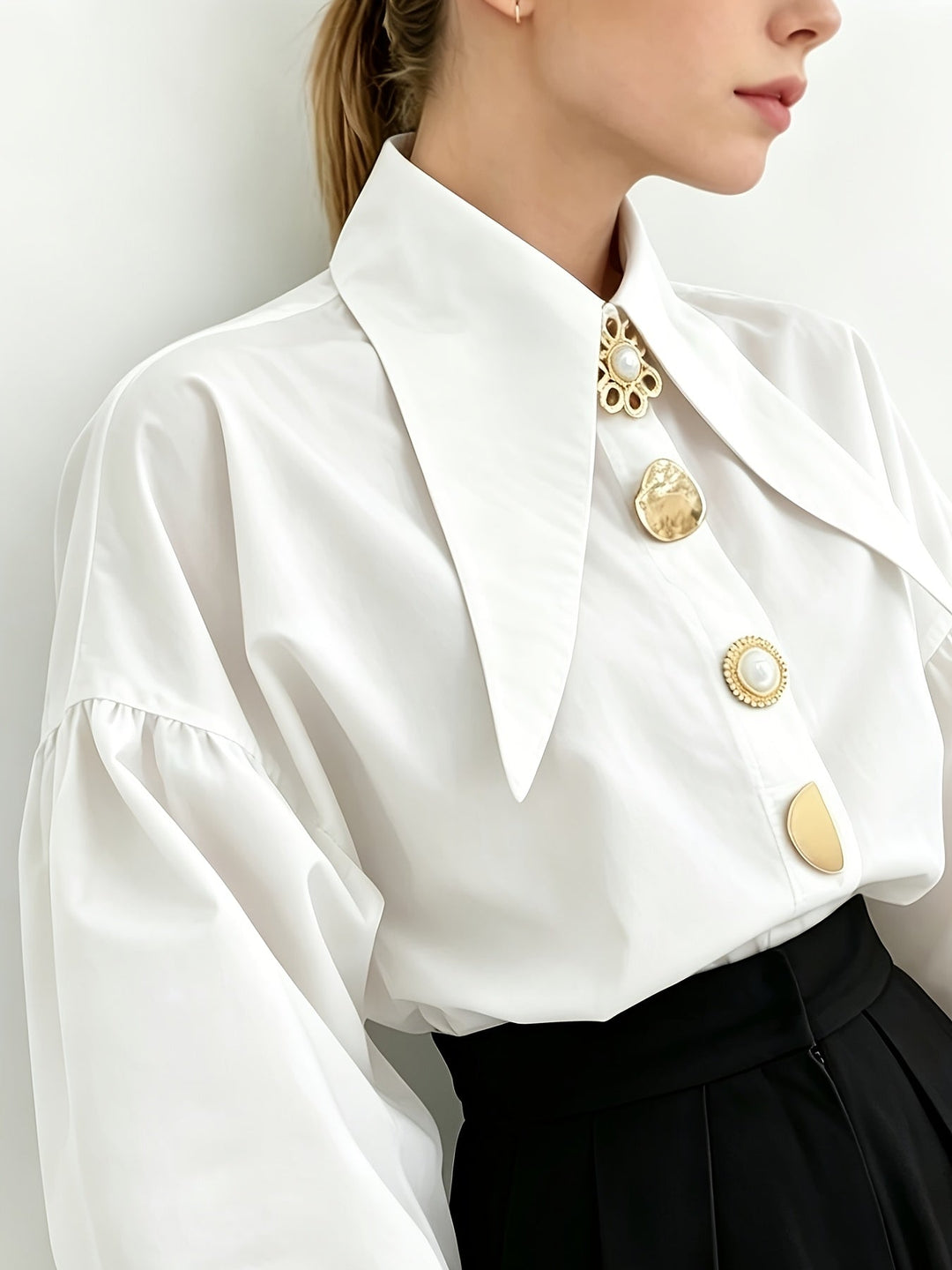 Lucille | Statement Collar Blouse