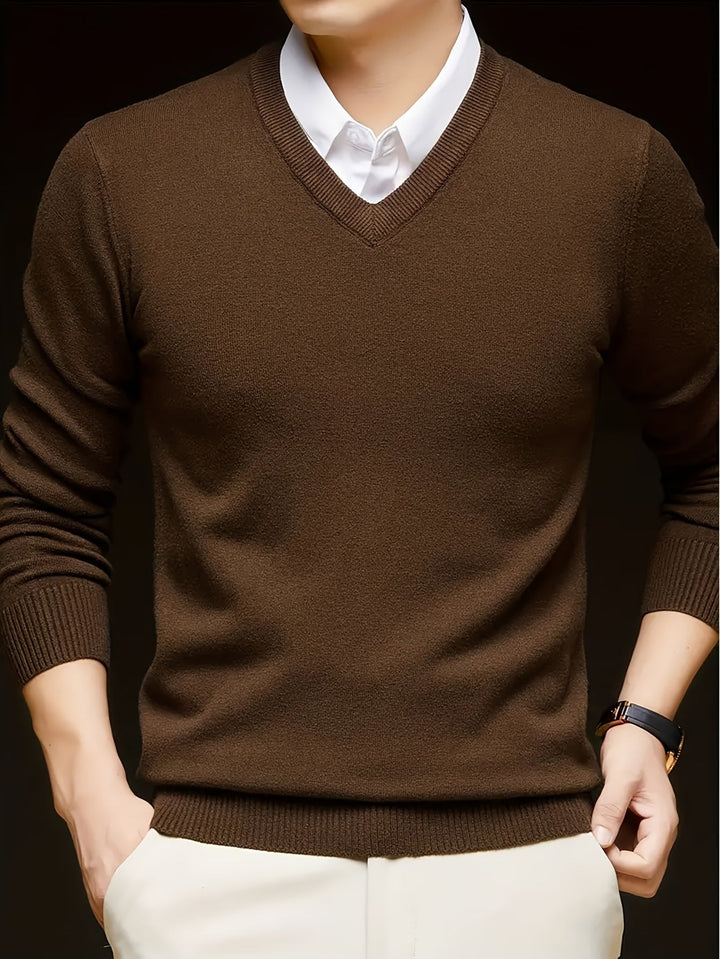 Hugh | Refined V-Neck Jumper