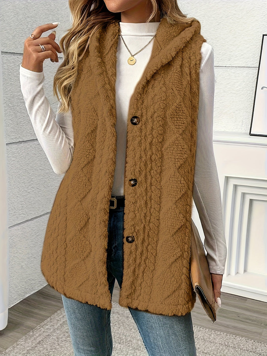 Lorna | Cozy Hooded Sleeveless Vest