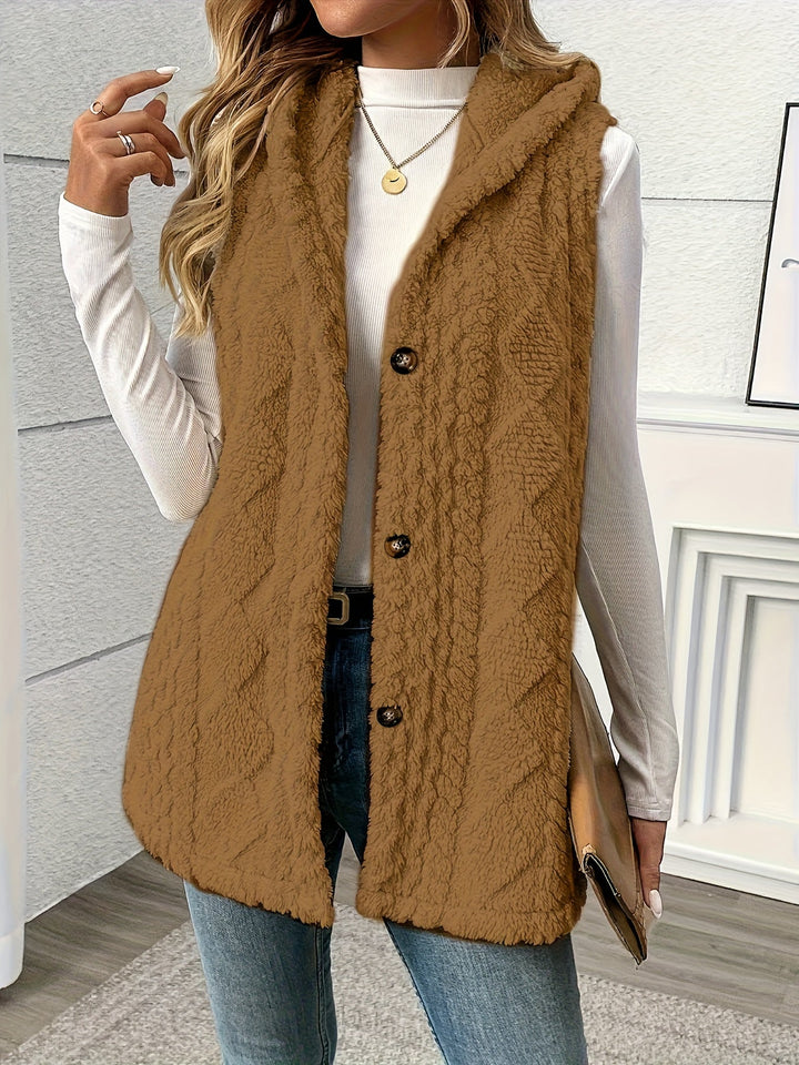 Lorna | Cozy Hooded Sleeveless Vest