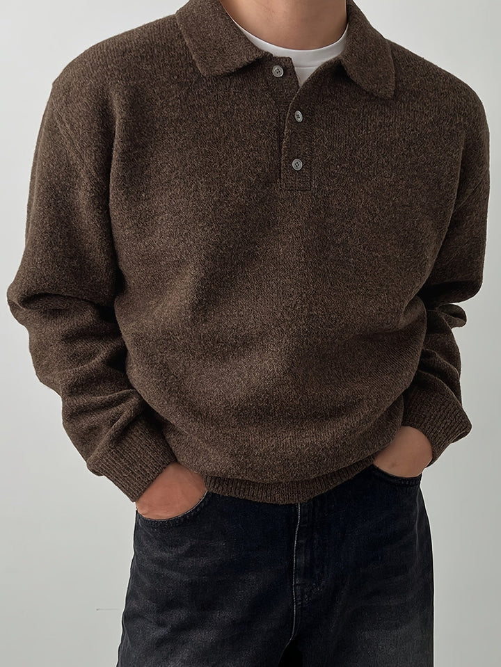 Landon | Refined Polo Collar Jumper