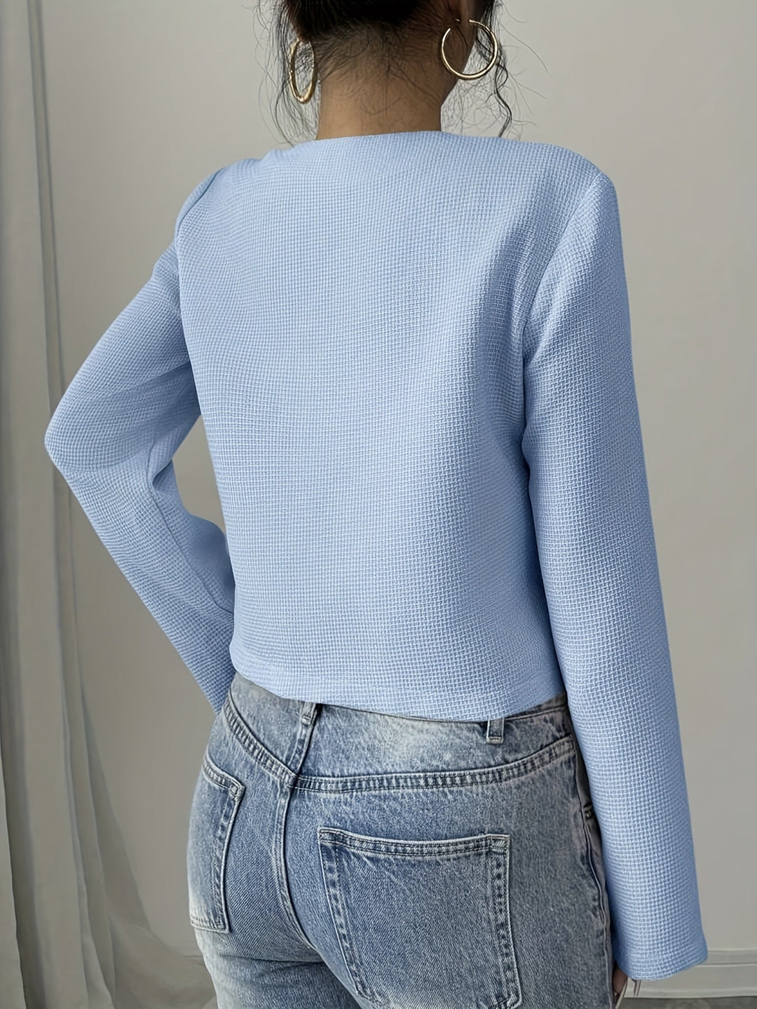 Odette | Bow-Detail Cropped Jacket