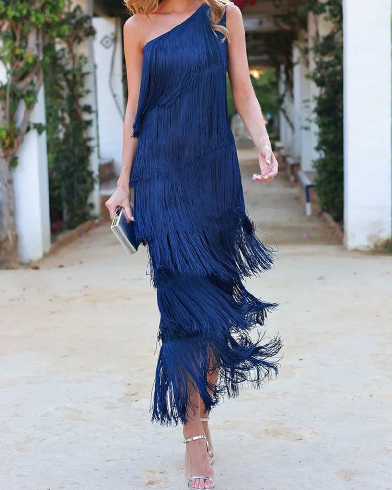 Faith | Stylish Dropped Shoulders Long Dress