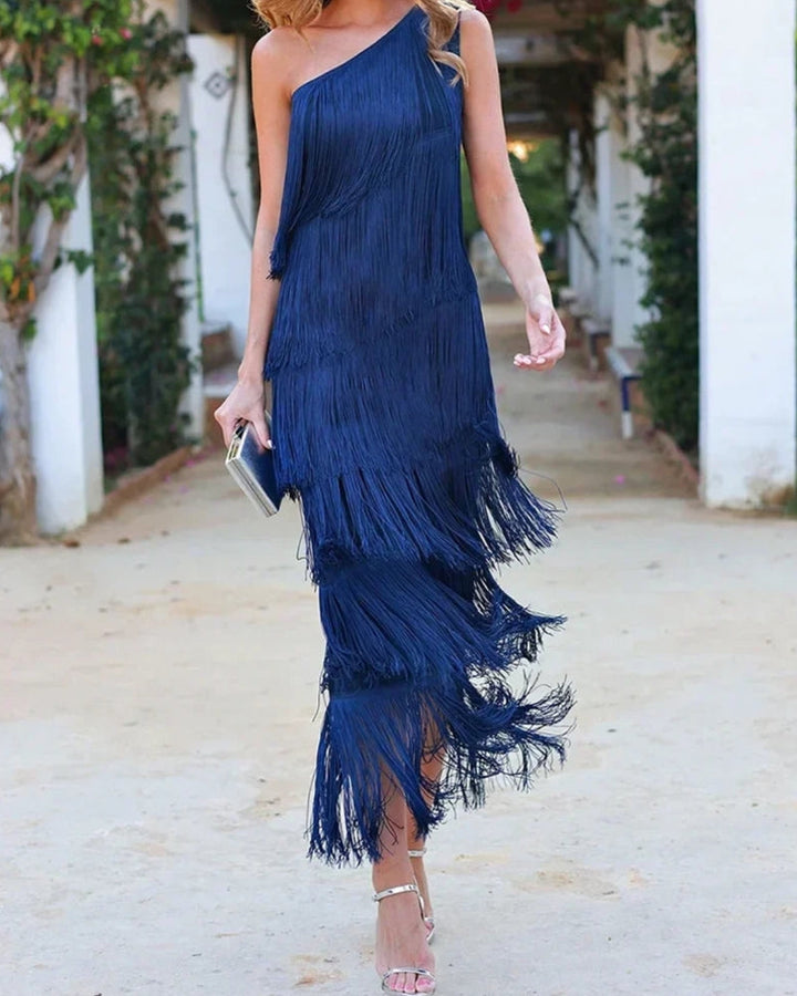 Faith | Stylish Dropped Shoulders Long Dress