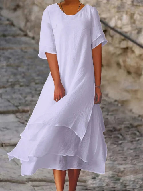 Beatrix | Flowing Layered Midi Dress