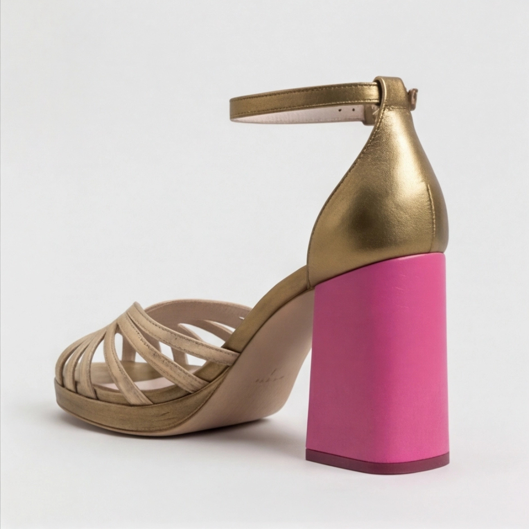 Megan | Stylish Web Style Block Heel