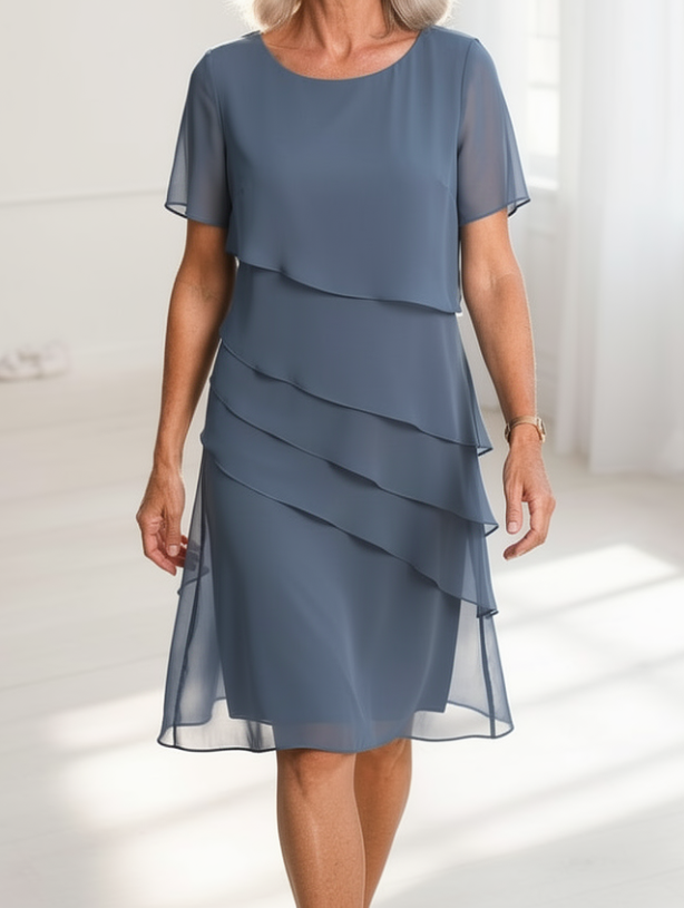 Linda | Casual Comfort Ruffle Dress