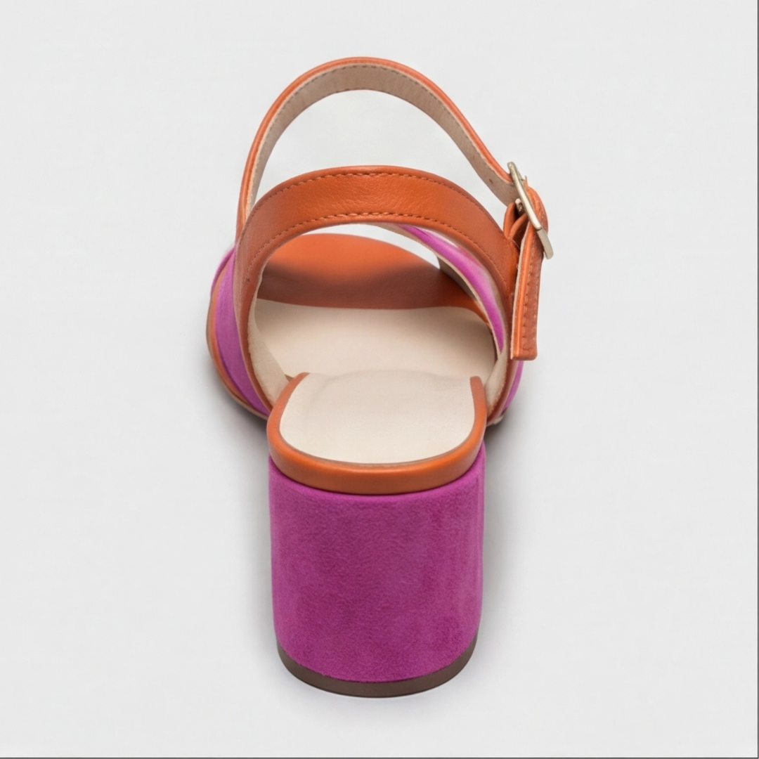 Amanda | Orthopedic Color Block Chunky Heels