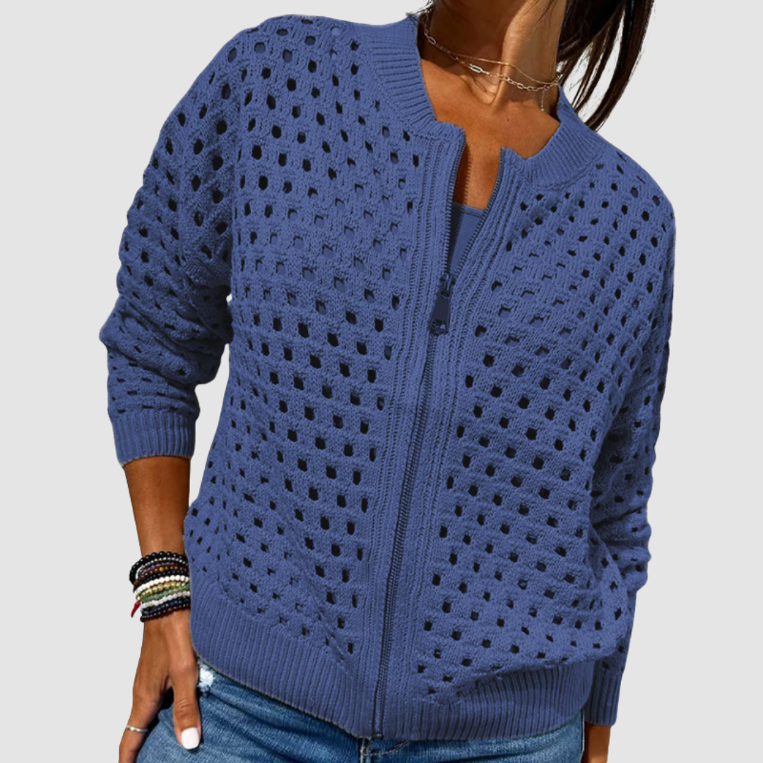 Gracie | Premium Knitted Hole Cardigan