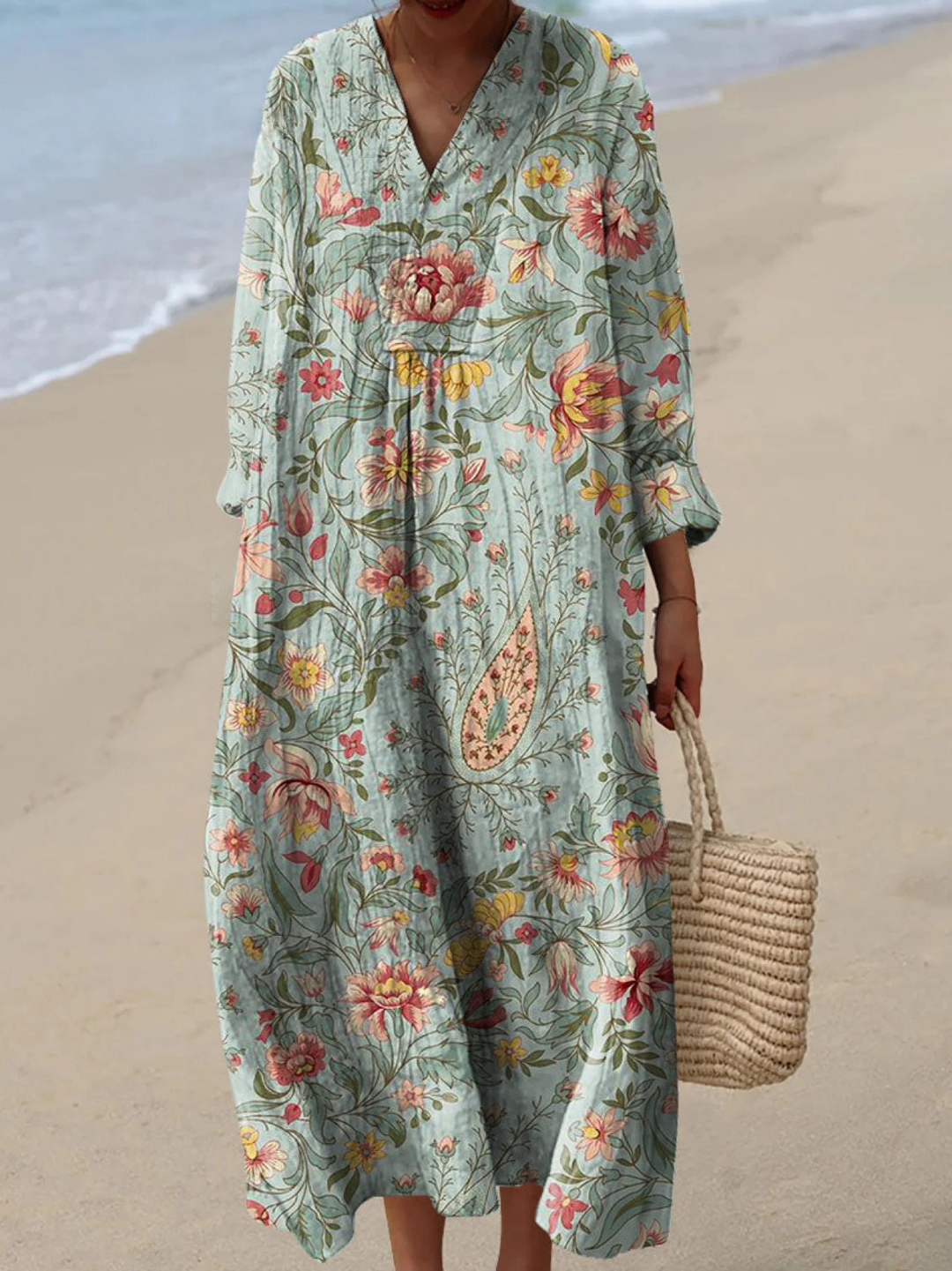 Amalia | Vintage Lovely Floral Art Print Dress