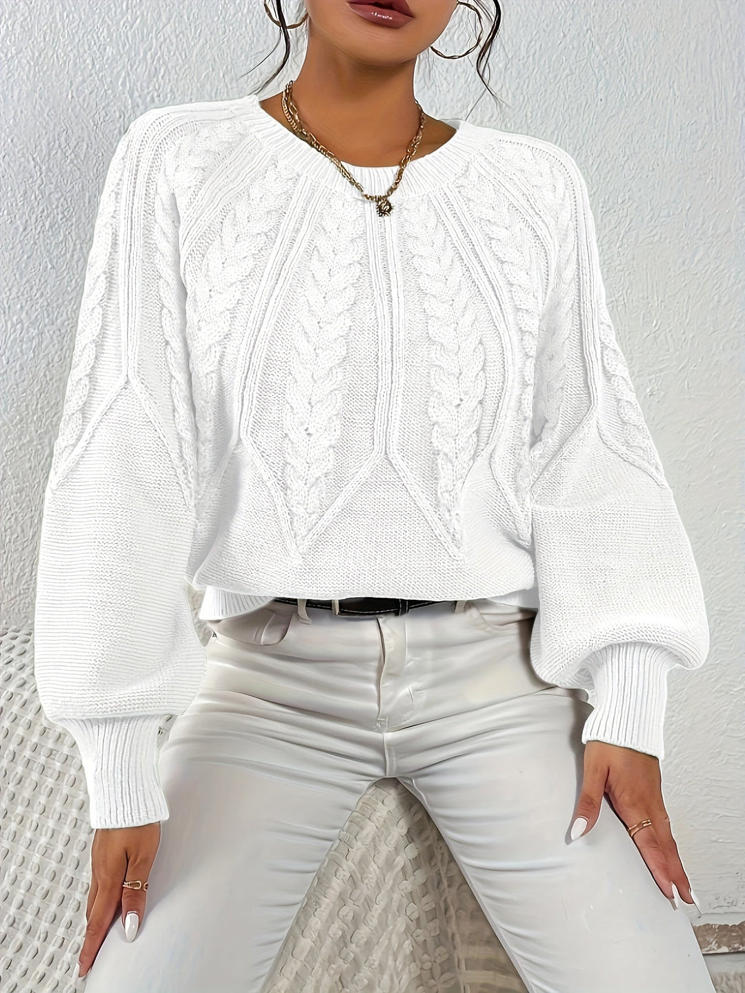 Eleanor | Relaxed Cable-Knit Jumper