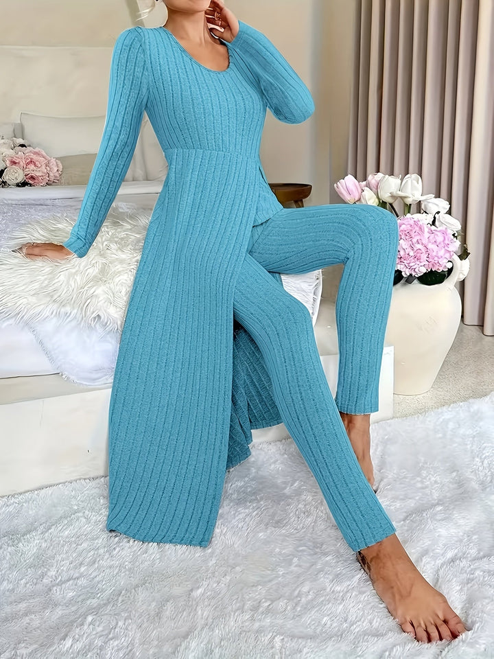 Marina | Ribbed Lounge Two-Piece Set
