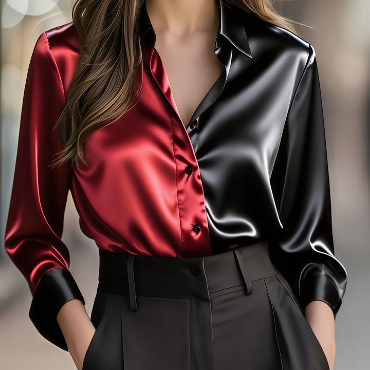 Helene | Refined colour-Block Blouse