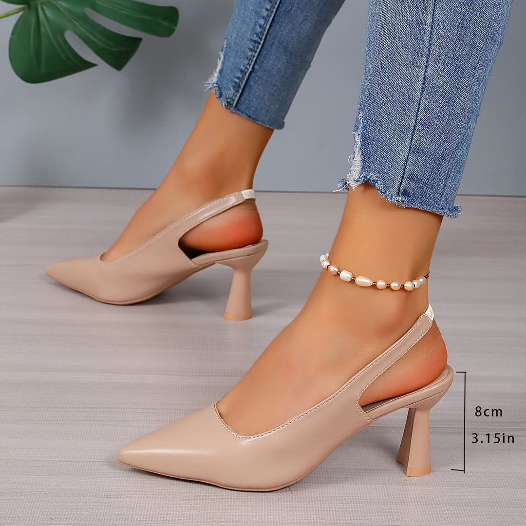 Sophia | Elegant Slingback Pointed Heels