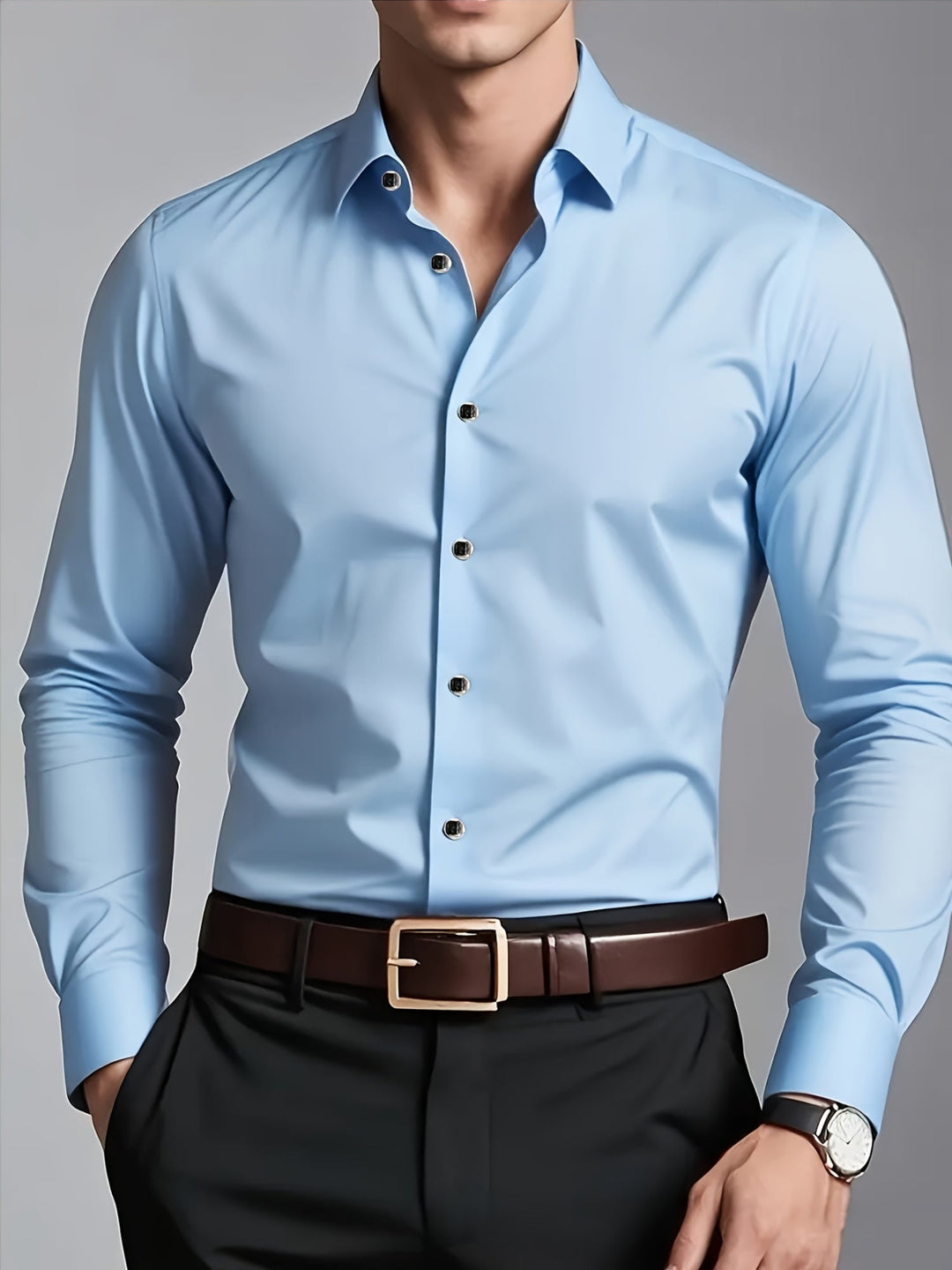 Graham | Tailored Long-Sleeve Button-Up Shirt