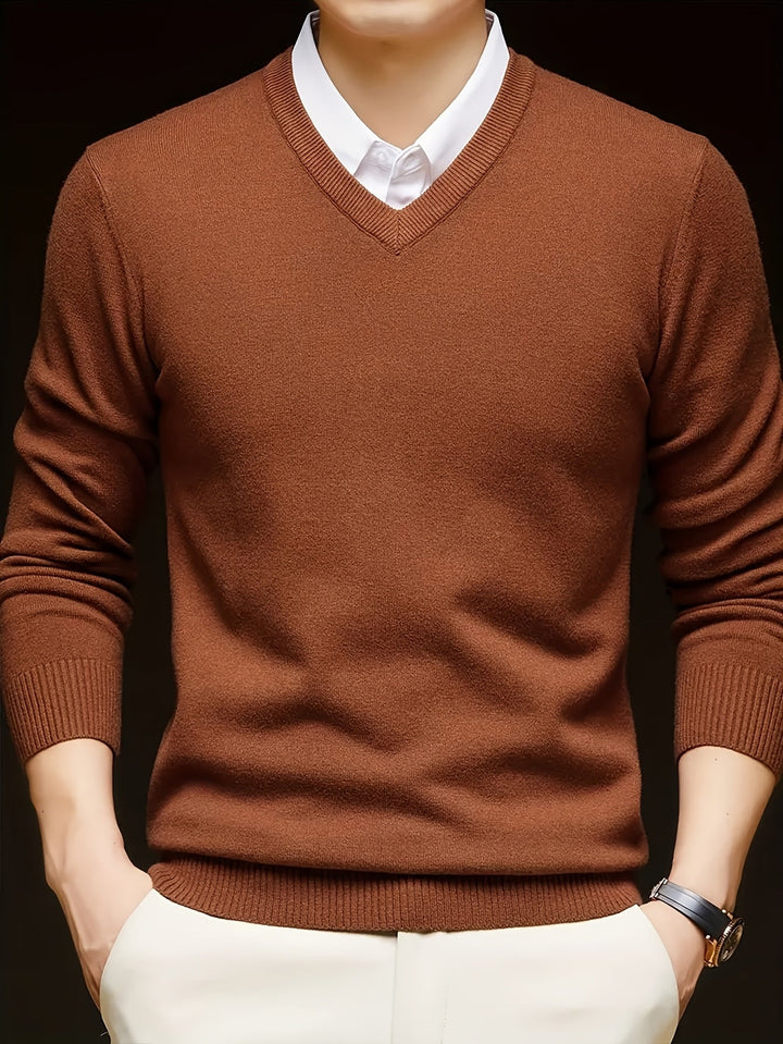 Hugh | Refined V-Neck Jumper