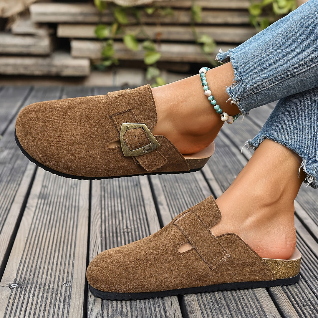 Winona | Buckle-Detail Slip-On Mules