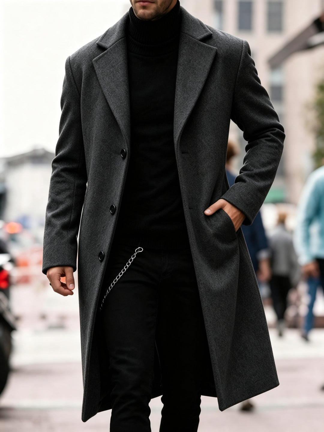 Chandler | Refined Long Trench Coat