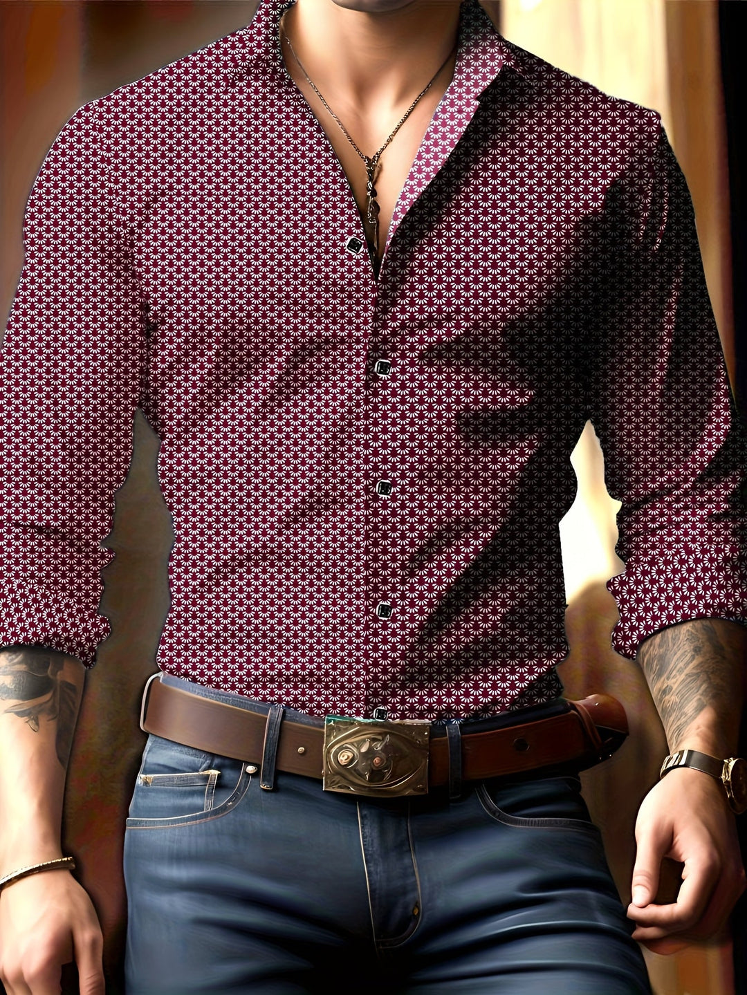 Clark | Refined Patterned Dress Shirt