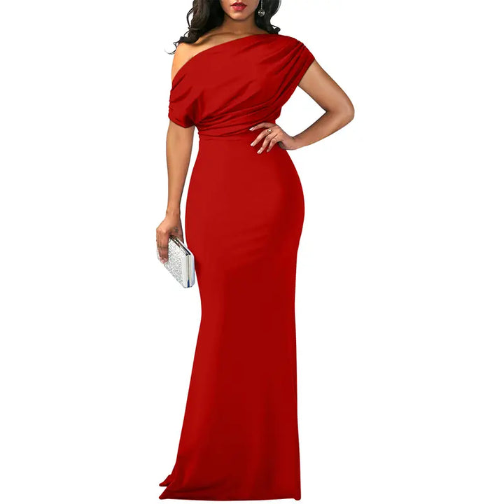 Rose | Elegant Off-Shoulder Evening Dress