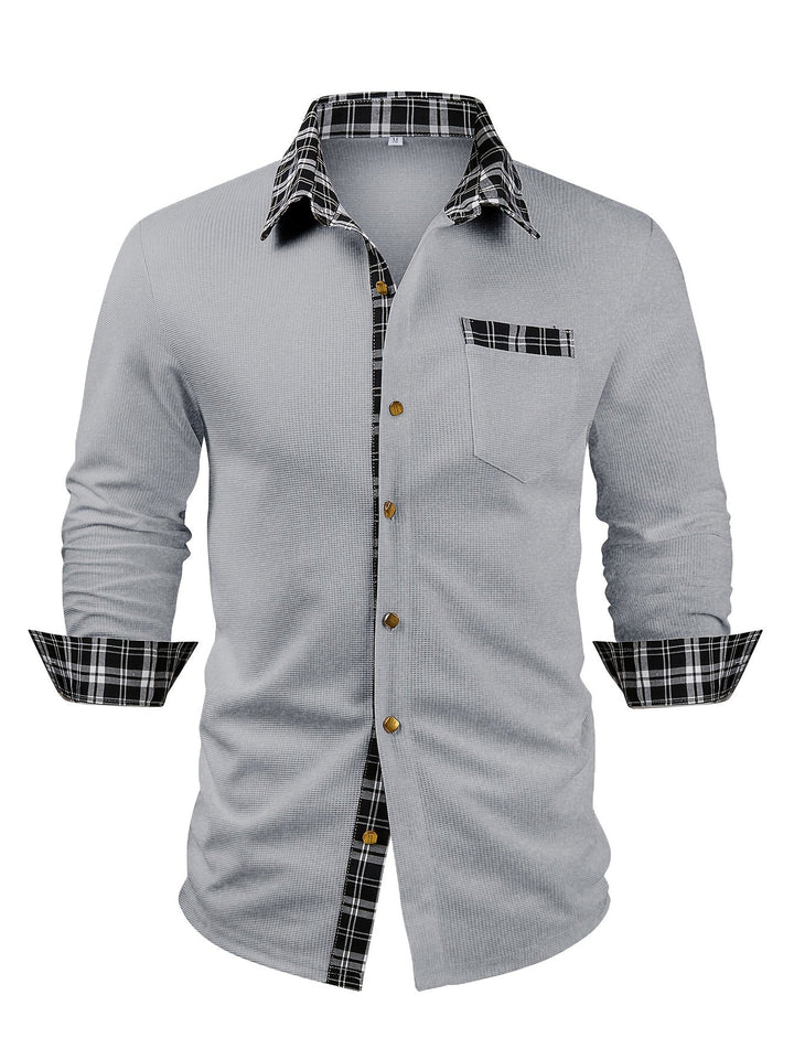 Bradley | Textured Contrast Shirt