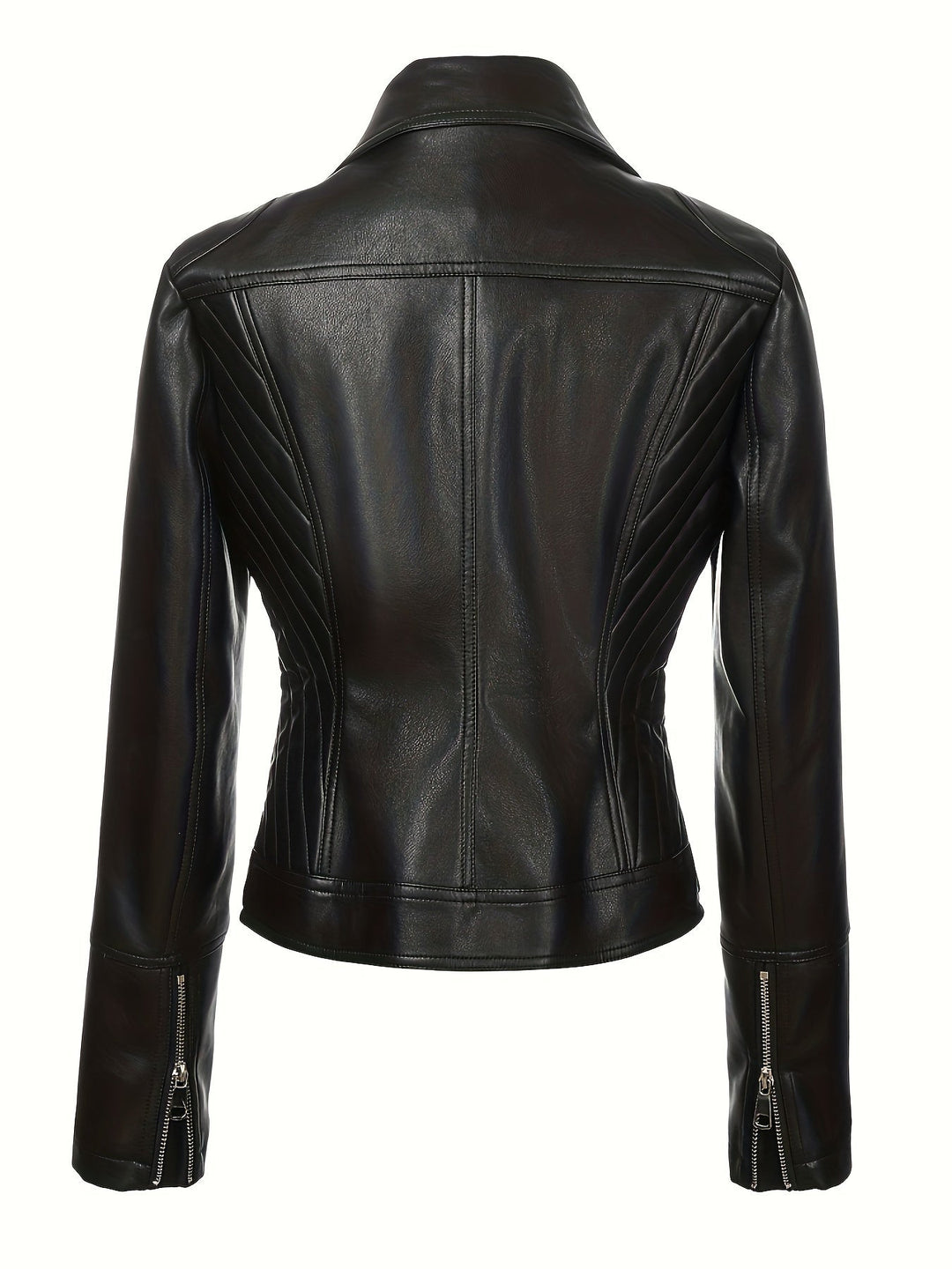 Mabel | Sculpted Zip-Front Moto Jacket
