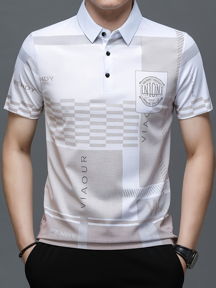Nathaniel | Refined colourblock Polo Shirt
