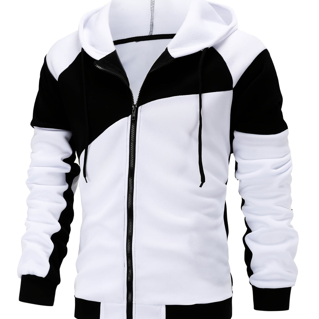 Bryce | colour Block Zip-Up Hooded Jacket