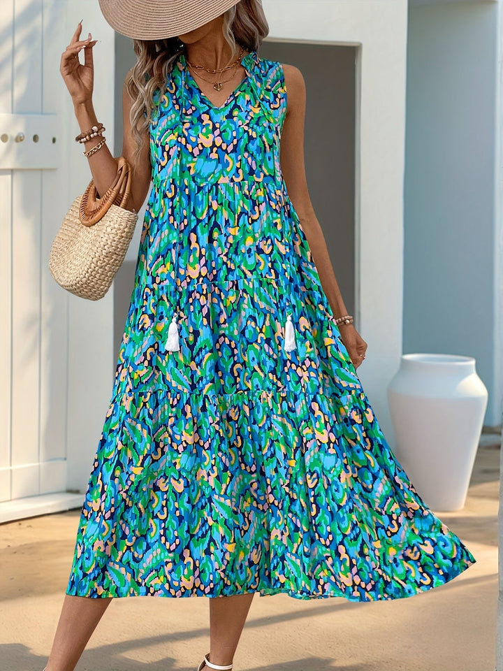 Delia | Flowing Bohemian Maxi Dress